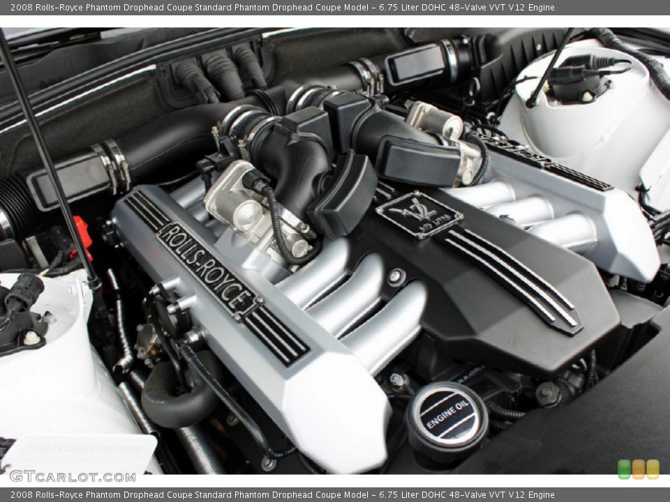 6.75 Liter DOHC 48-Valve VVT V12 Engine for the 2008 Rolls-Royce Phantom Drophead Coupe #60691634