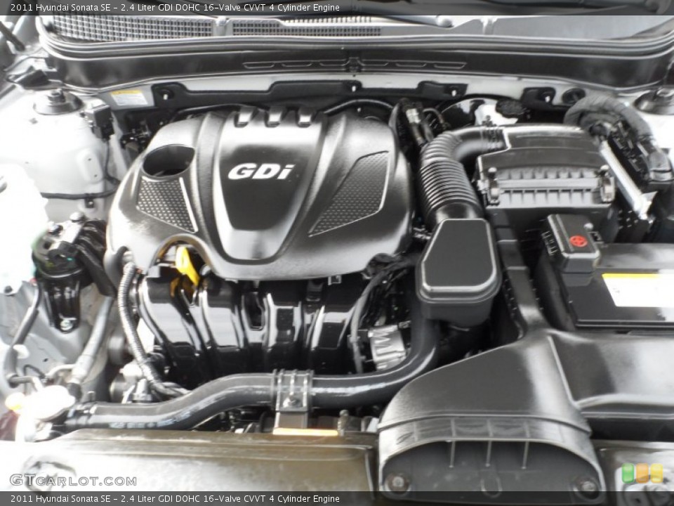 2.4 Liter GDI DOHC 16-Valve CVVT 4 Cylinder Engine for the 2011 Hyundai Sonata #60691784