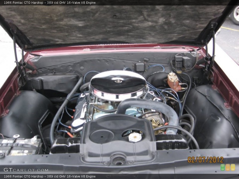389 cid OHV 16-Valve V8 1966 Pontiac GTO Engine