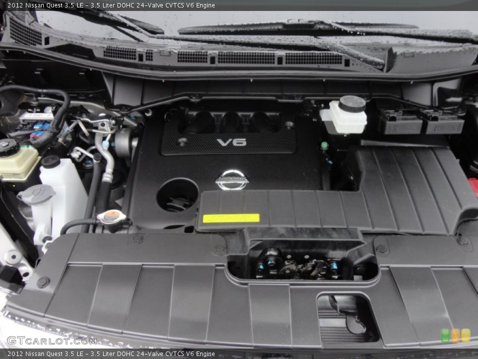 3.5 Liter DOHC 24-Valve CVTCS V6 2012 Nissan Quest Engine