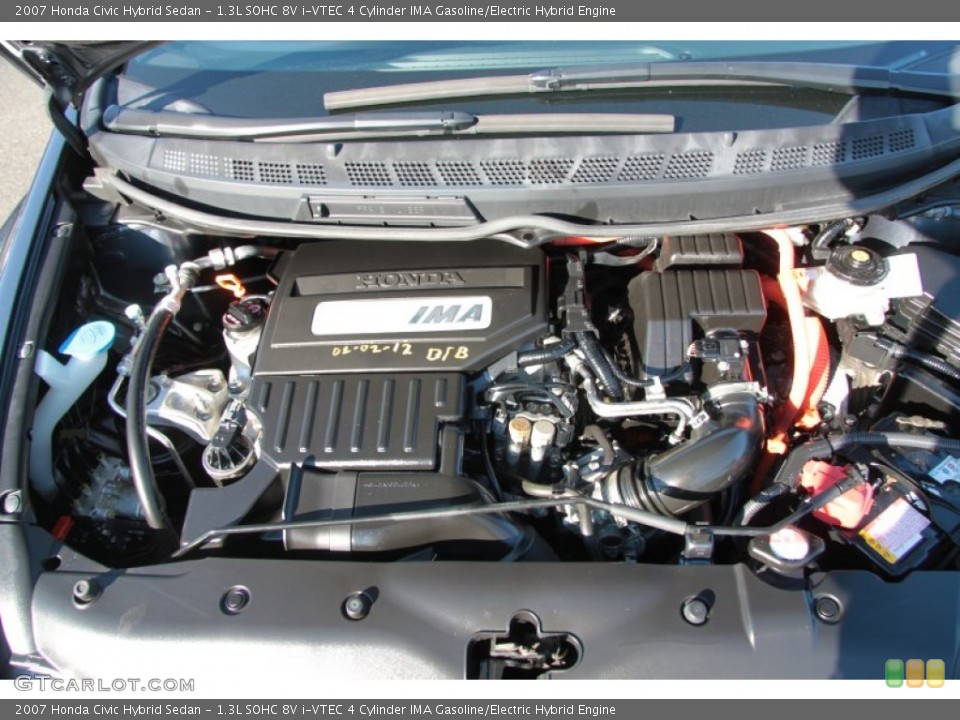 1.3L SOHC 8V i-VTEC 4 Cylinder IMA Gasoline/Electric Hybrid Engine for the 2007 Honda Civic #60746954