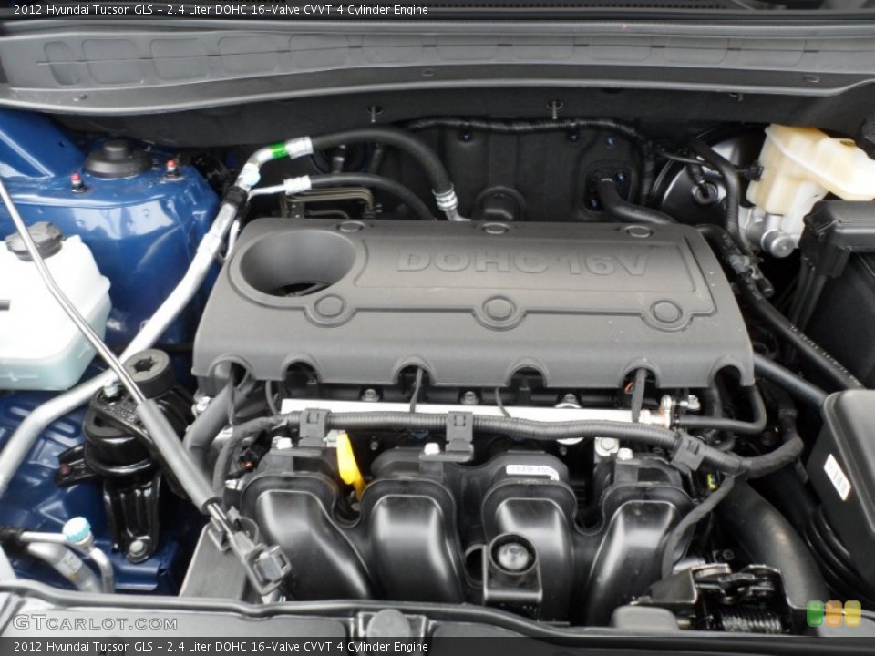 2.4 Liter DOHC 16-Valve CVVT 4 Cylinder Engine for the 2012 Hyundai Tucson #60747347