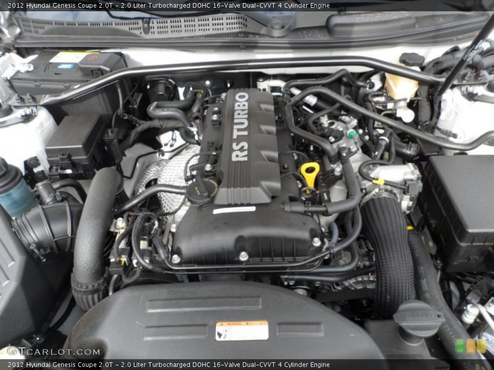 2.0 Liter Turbocharged DOHC 16-Valve Dual-CVVT 4 Cylinder Engine for the 2012 Hyundai Genesis Coupe #60748241