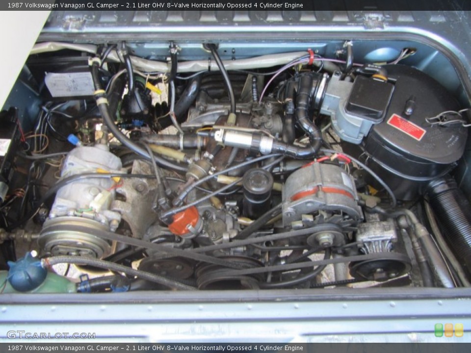2.1 Liter OHV 8-Valve Horizontally Opossed 4 Cylinder 1987 Volkswagen Vanagon Engine