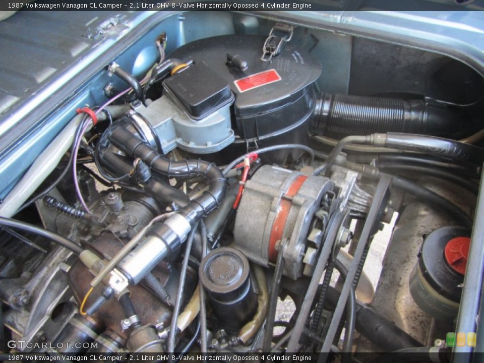 2.1 Liter OHV 8-Valve Horizontally Opossed 4 Cylinder Engine for the 1987 Volkswagen Vanagon #60764431