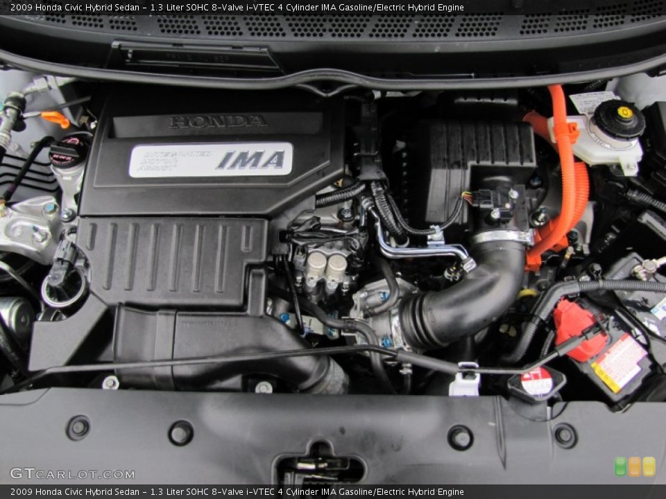 1.3 Liter SOHC 8-Valve i-VTEC 4 Cylinder IMA Gasoline/Electric Hybrid Engine for the 2009 Honda Civic #60766721