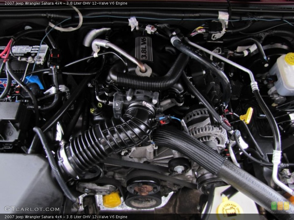 3.8 Liter OHV 12-Valve V6 Engine for the 2007 Jeep Wrangler #60767771