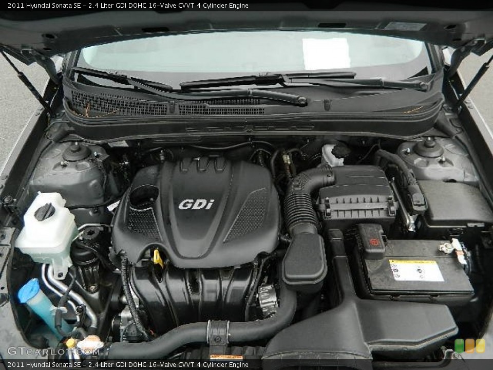 2.4 Liter GDI DOHC 16-Valve CVVT 4 Cylinder Engine for the 2011 Hyundai Sonata #60789776