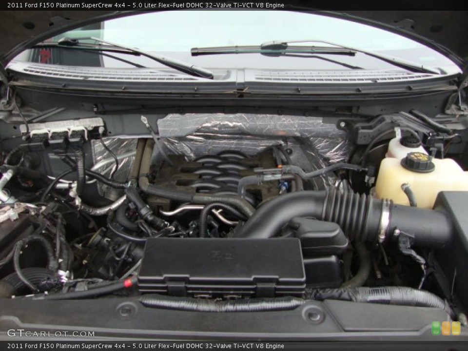 5.0 Liter Flex-Fuel DOHC 32-Valve Ti-VCT V8 Engine for the 2011 Ford F150 #60791192