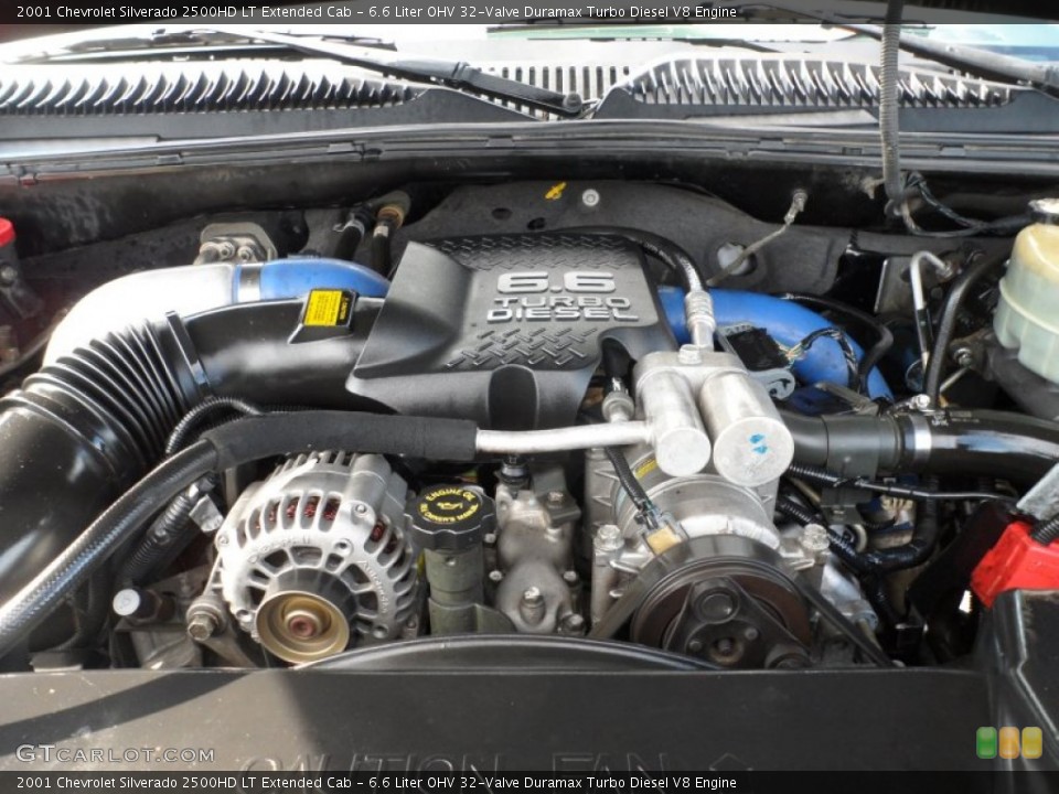 6.6 Liter OHV 32-Valve Duramax Turbo Diesel V8 Engine for the 2001 Chevrolet Silverado 2500HD #60800339