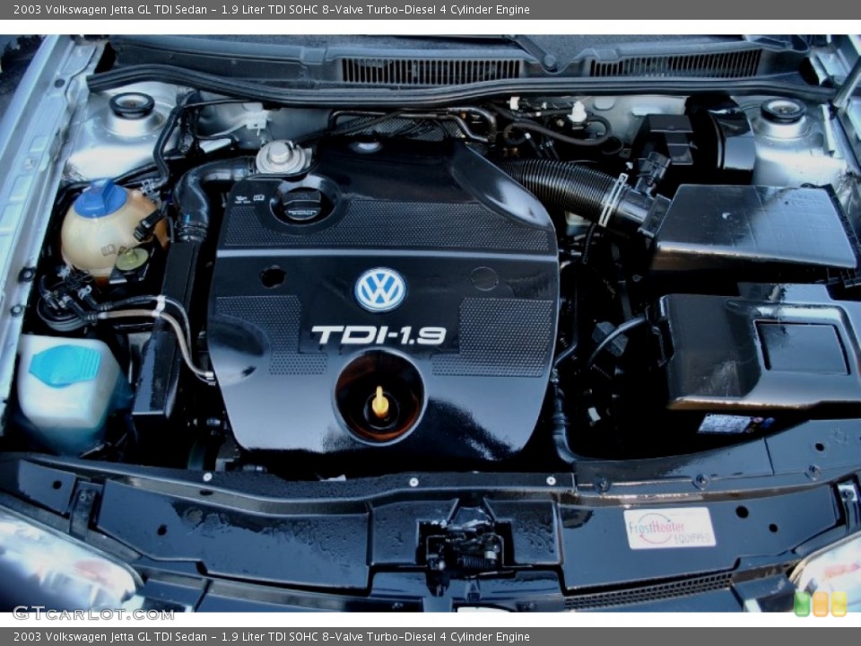 1.9 Liter TDI SOHC 8-Valve Turbo-Diesel 4 Cylinder Engine for the 2003 Volkswagen Jetta #60809100