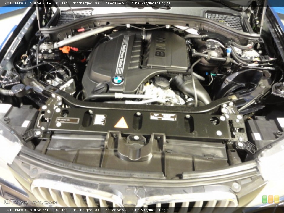 3.0 Liter Turbocharged DOHC 24-Valve VVT Inline 6 Cylinder Engine for the 2011 BMW X3 #60829655