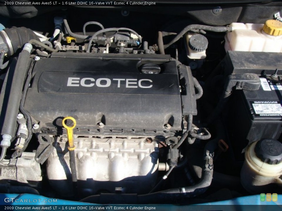 1.6 Liter DOHC 16-Valve VVT Ecotec 4 Cylinder Engine for the 2009 Chevrolet Aveo #60830330