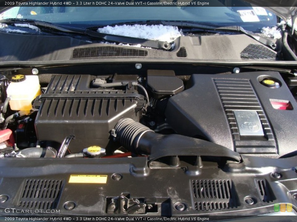 3.3 Liter h DOHC 24-Valve Dual VVT-i Gasoline/Electric Hybrid V6 Engine for the 2009 Toyota Highlander #60832206