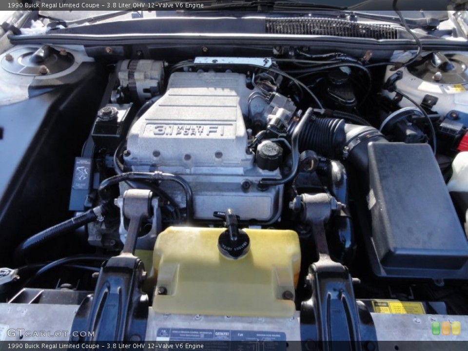 3.8 Liter OHV 12-Valve V6 1990 Buick Regal Engine