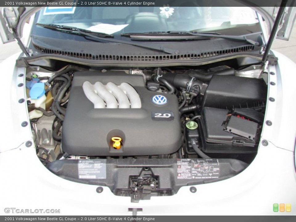 2.0 Liter SOHC 8-Valve 4 Cylinder 2001 Volkswagen New Beetle Engine