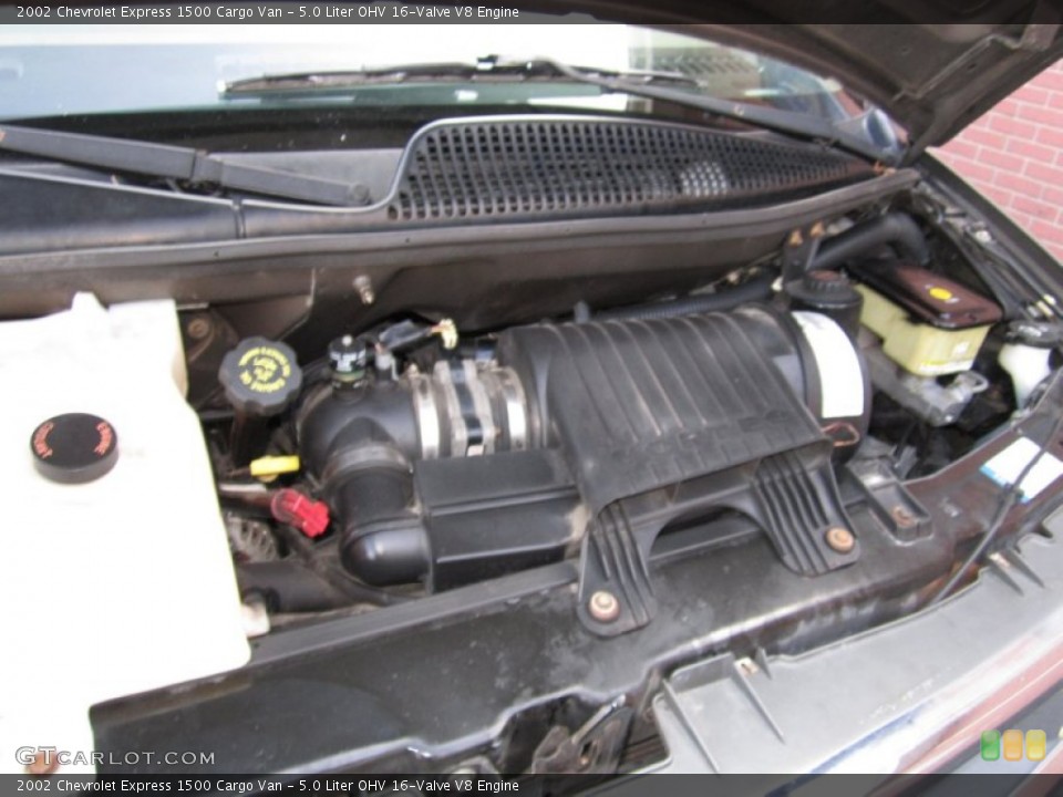 5.0 Liter OHV 16-Valve V8 2002 Chevrolet Express Engine
