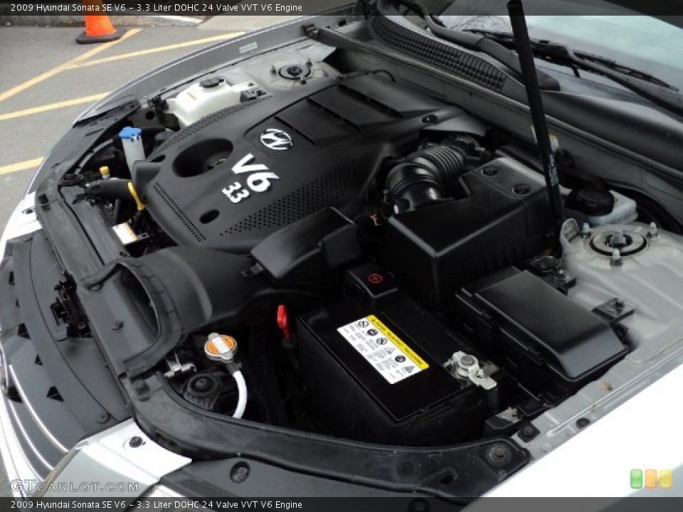 3.3 Liter DOHC 24 Valve VVT V6 Engine for the 2009 Hyundai Sonata #60871710