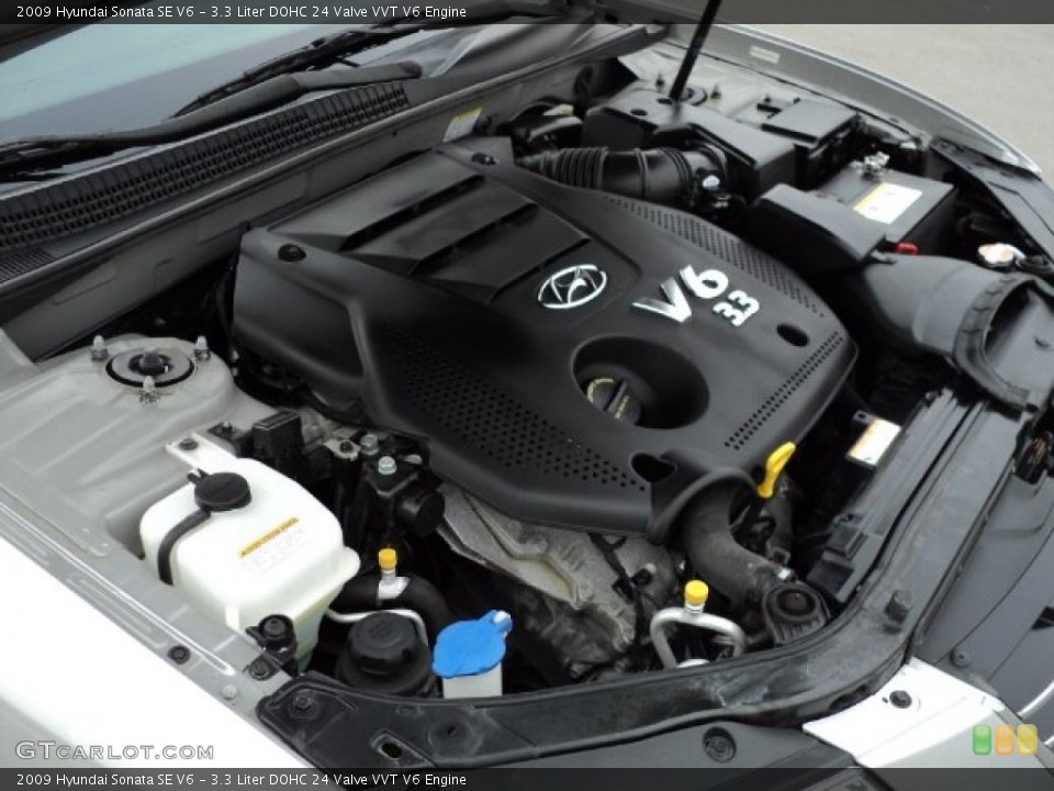 3.3 Liter DOHC 24 Valve VVT V6 Engine for the 2009 Hyundai Sonata #60871727