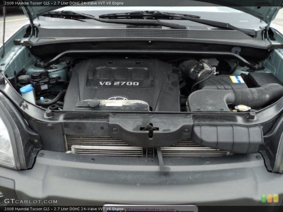 2.7 Liter DOHC 24-Valve VVT V6 Engine for the 2008 Hyundai Tucson #60872037