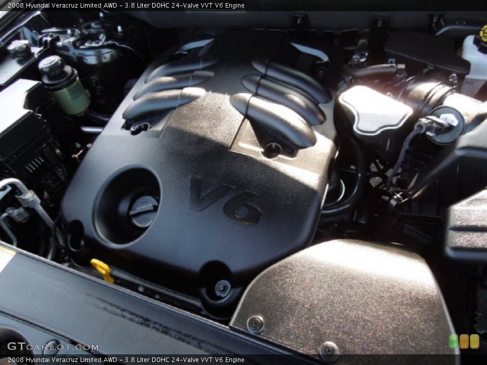 3.8 Liter DOHC 24-Valve VVT V6 Engine for the 2008 Hyundai Veracruz #60879360