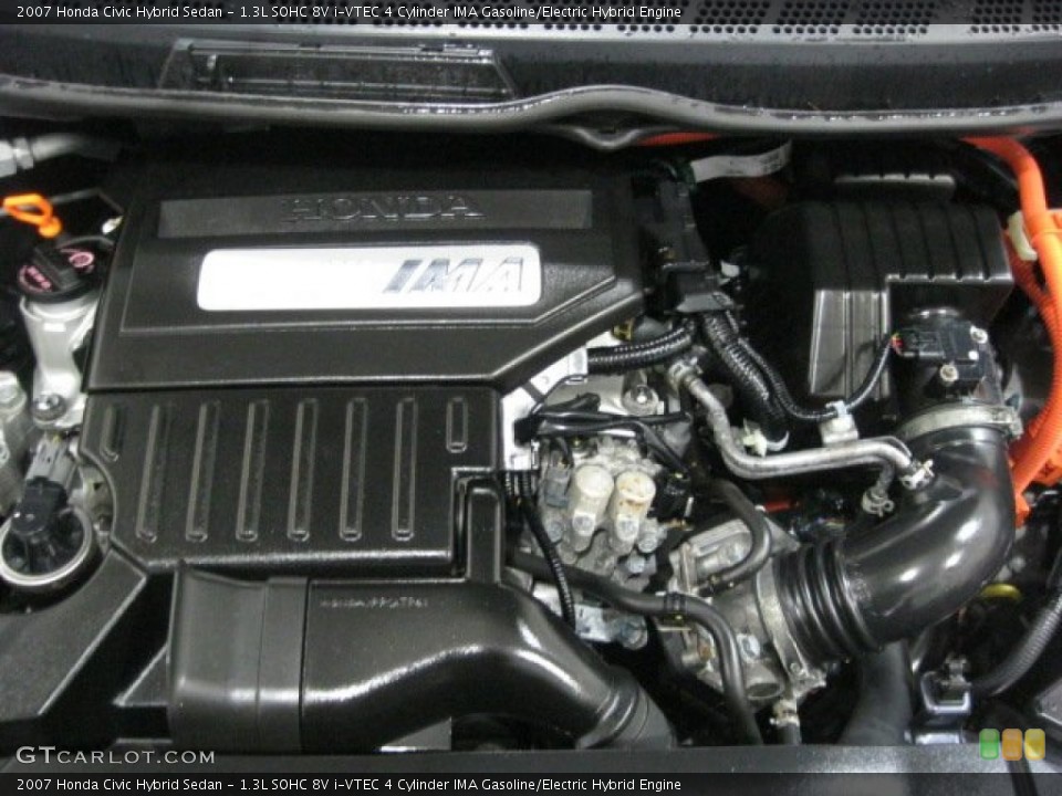 1.3L SOHC 8V i-VTEC 4 Cylinder IMA Gasoline/Electric Hybrid Engine for the 2007 Honda Civic #60889288
