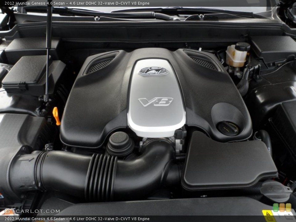 4.6 Liter DOHC 32-Valve D-CVVT V8 Engine for the 2012 Hyundai Genesis #60895498