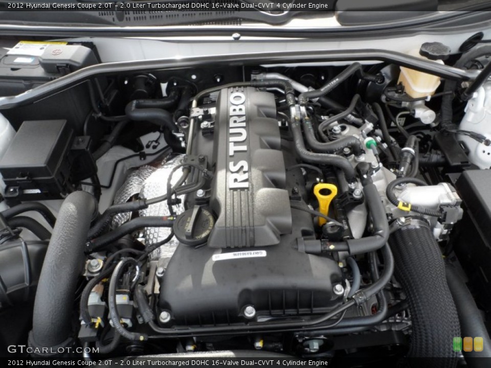 2.0 Liter Turbocharged DOHC 16-Valve Dual-CVVT 4 Cylinder Engine for the 2012 Hyundai Genesis Coupe #60895843