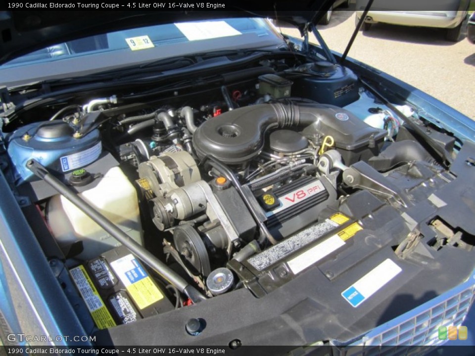 4.5 Liter OHV 16-Valve V8 1990 Cadillac Eldorado Engine