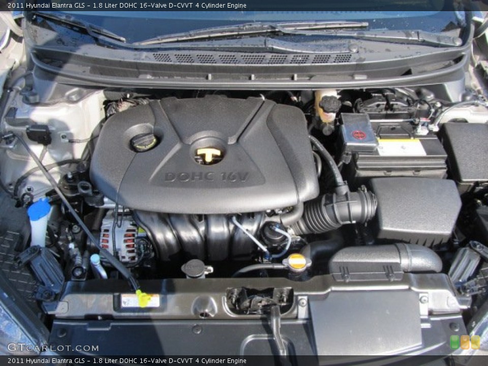 1.8 Liter DOHC 16-Valve D-CVVT 4 Cylinder Engine for the 2011 Hyundai Elantra #60904660