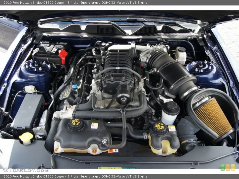 5.4 Liter Supercharged DOHC 32-Valve VVT V8 Engine for the 2010 Ford Mustang #60910254