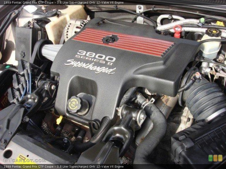 3.8 Liter Supercharged OHV 12-Valve V6 1999 Pontiac Grand Prix Engine