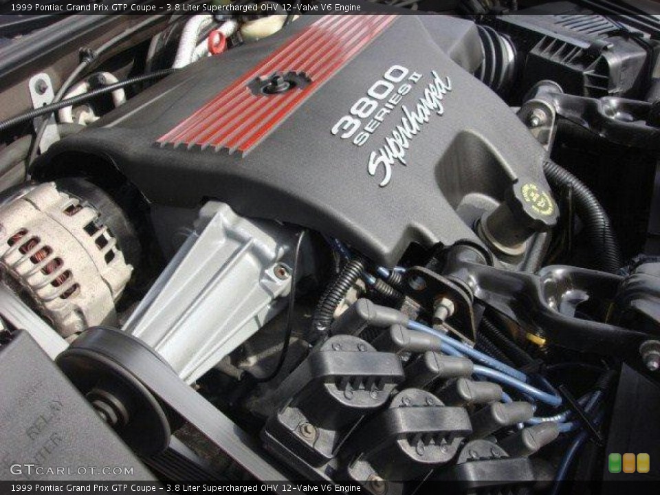 3.8 Liter Supercharged OHV 12-Valve V6 Engine for the 1999 Pontiac Grand Prix #60912395