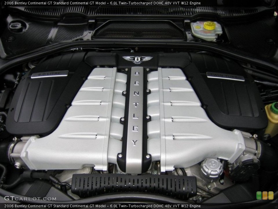 6.0L Twin-Turbocharged DOHC 48V VVT W12 Engine for the 2006 Bentley Continental GT #60917396