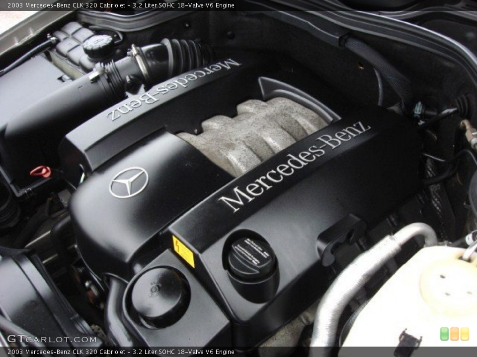 3.2 Liter SOHC 18-Valve V6 2003 Mercedes-Benz CLK Engine