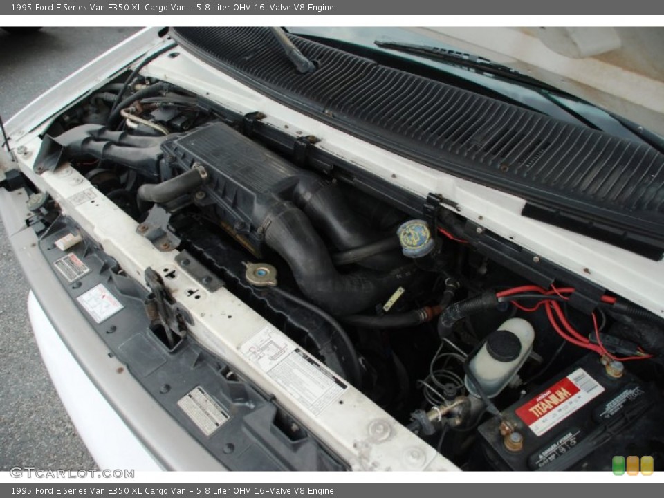 5.8 Liter OHV 16-Valve V8 1995 Ford E Series Van Engine