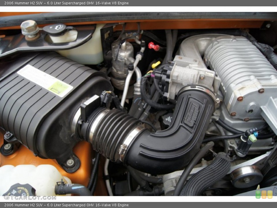 6.0 Liter Supercharged OHV 16-Valve V8 Engine for the 2006 Hummer H2 #60937812