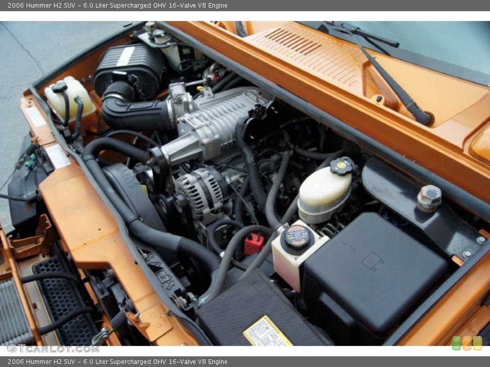 6.0 Liter Supercharged OHV 16-Valve V8 Engine for the 2006 Hummer H2 #60937821