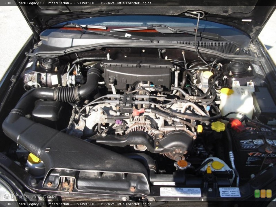 2.5 Liter SOHC 16-Valve Flat 4 Cylinder Engine for the 2002 Subaru Legacy #60960102