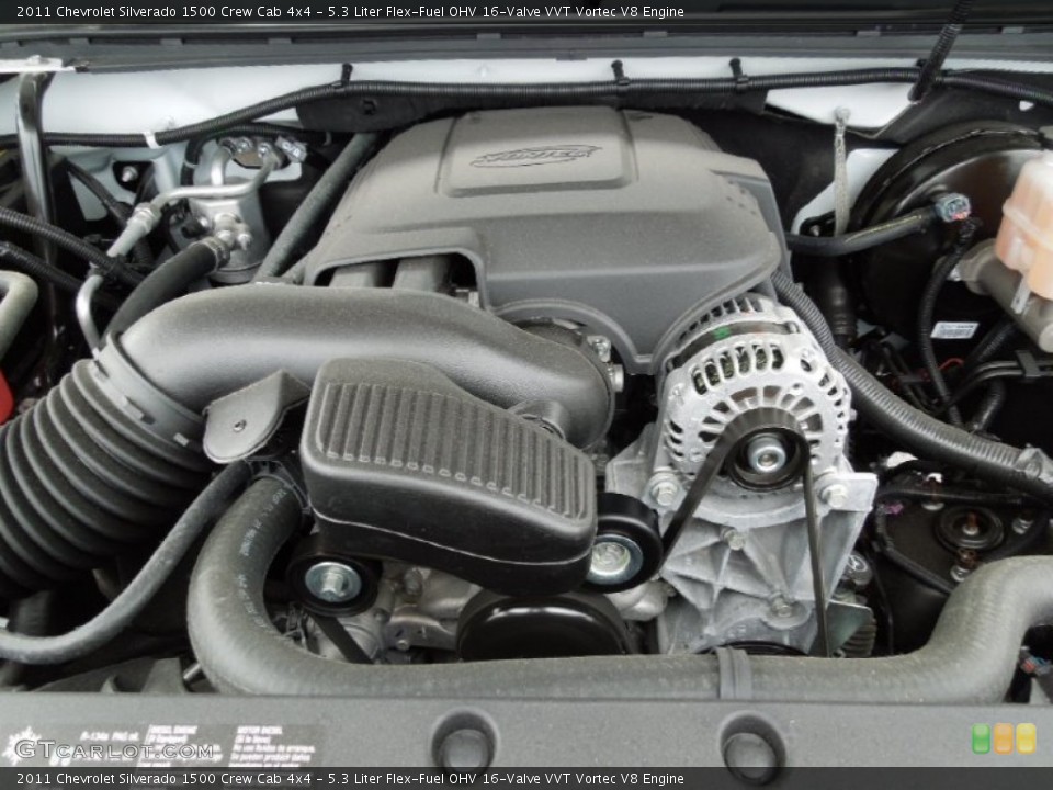 5.3 Liter Flex-Fuel OHV 16-Valve VVT Vortec V8 Engine for the 2011 Chevrolet Silverado 1500 #60963960