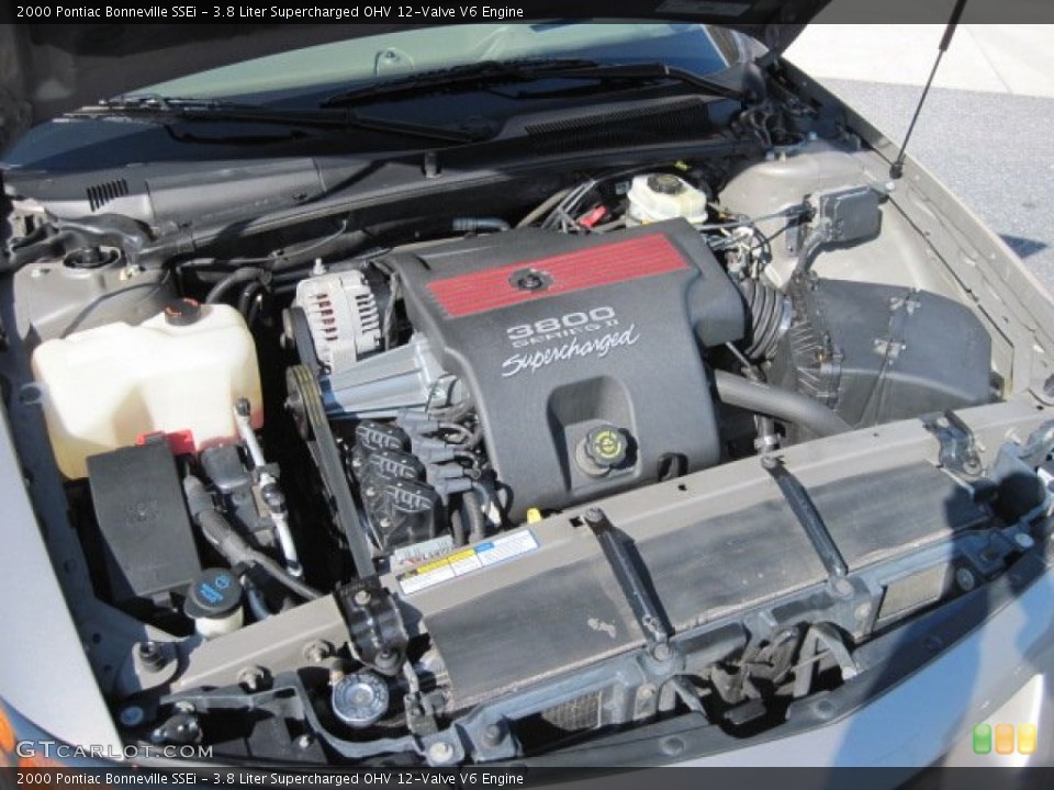 3.8 Liter Supercharged OHV 12-Valve V6 2000 Pontiac Bonneville Engine