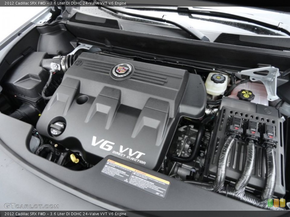3.6 Liter DI DOHC 24-Valve VVT V6 2012 Cadillac SRX Engine