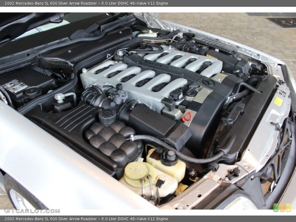 6.0 Liter DOHC 48-Valve V12 Engine for the 2002 Mercedes-Benz SL #60988783