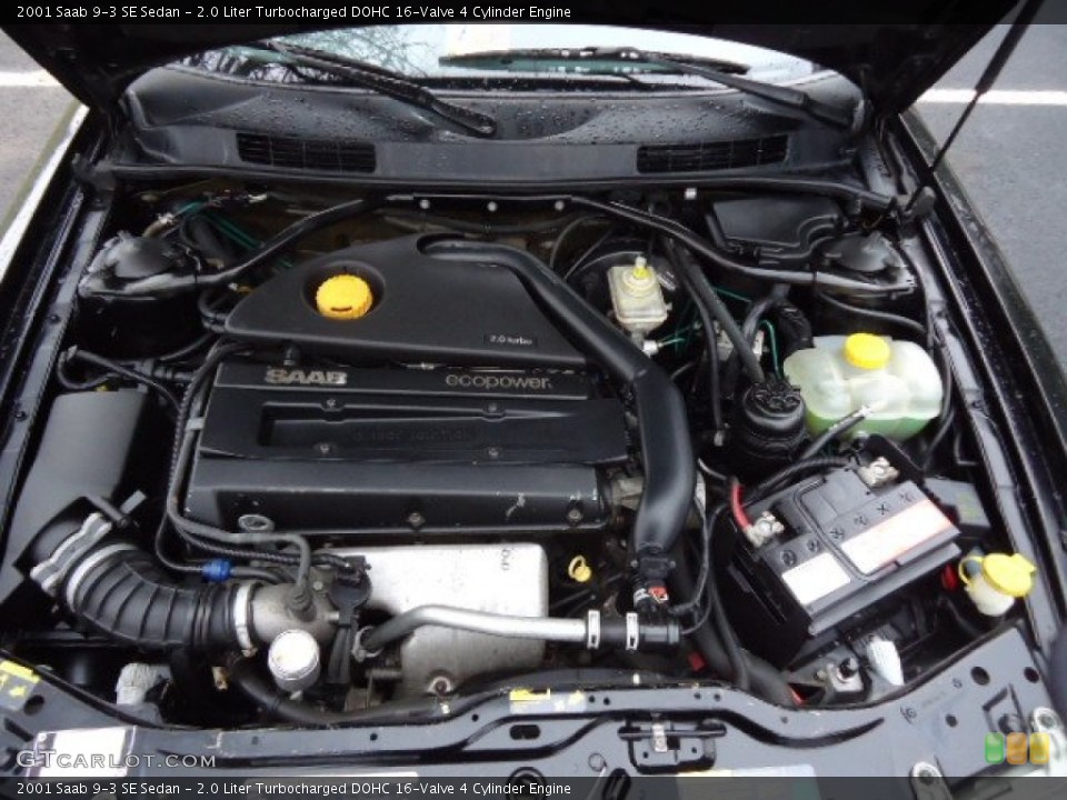 2.0 Liter Turbocharged DOHC 16-Valve 4 Cylinder Engine for the 2001 Saab 9-3 #61009014