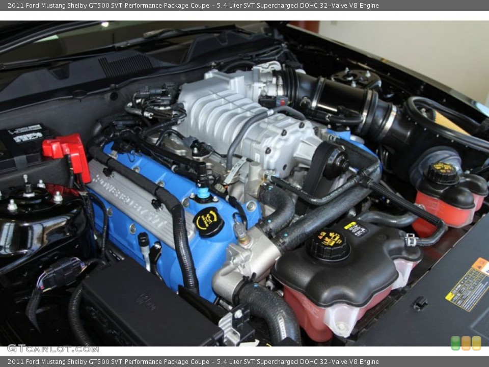 5.4 Liter SVT Supercharged DOHC 32-Valve V8 Engine for the 2011 Ford Mustang #61010933