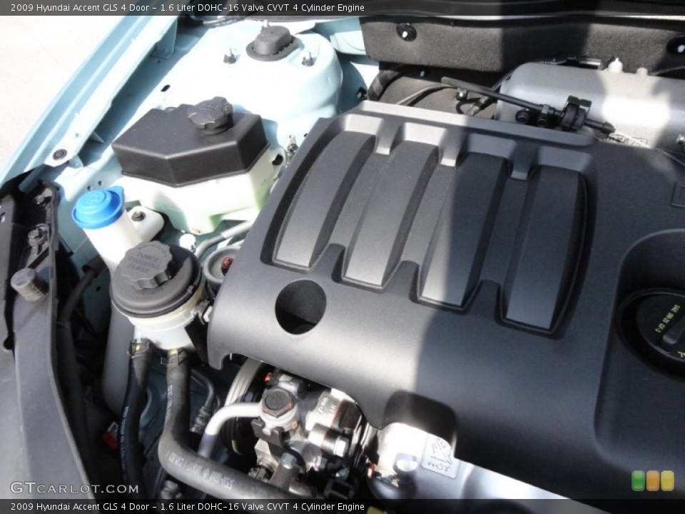 1.6 Liter DOHC-16 Valve CVVT 4 Cylinder Engine for the 2009 Hyundai Accent #61013623