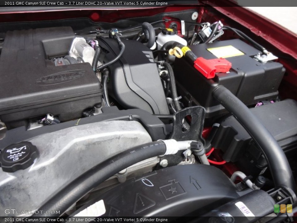 3.7 Liter DOHC 20-Valve VVT Vortec 5 Cylinder 2011 GMC Canyon Engine
