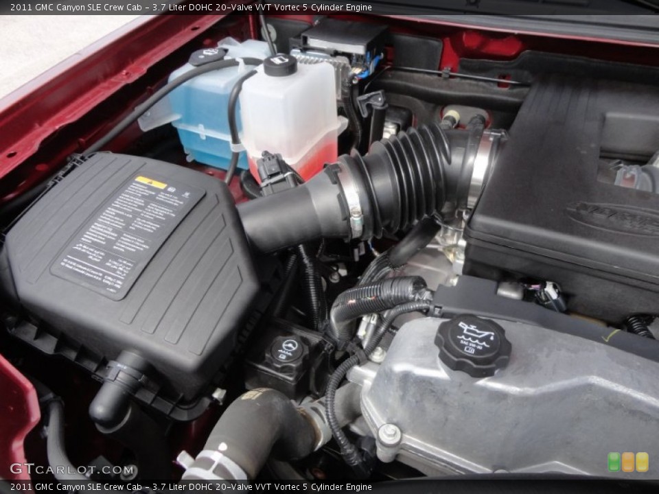 3.7 Liter DOHC 20-Valve VVT Vortec 5 Cylinder Engine for the 2011 GMC Canyon #61014415