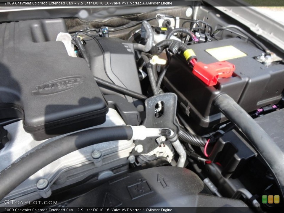 2.9 Liter DOHC 16-Valve VVT Vortec 4 Cylinder 2009 Chevrolet Colorado Engine
