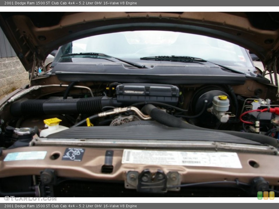 5.2 Liter OHV 16-Valve V8 Engine for the 2001 Dodge Ram 1500 #61022569